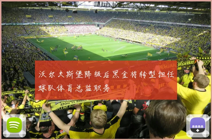 沃尔夫斯堡降级后黑金将转型担任球队体育总监职务